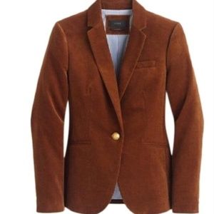 J.Crew Campbell corduroy blazer 00 NWOT